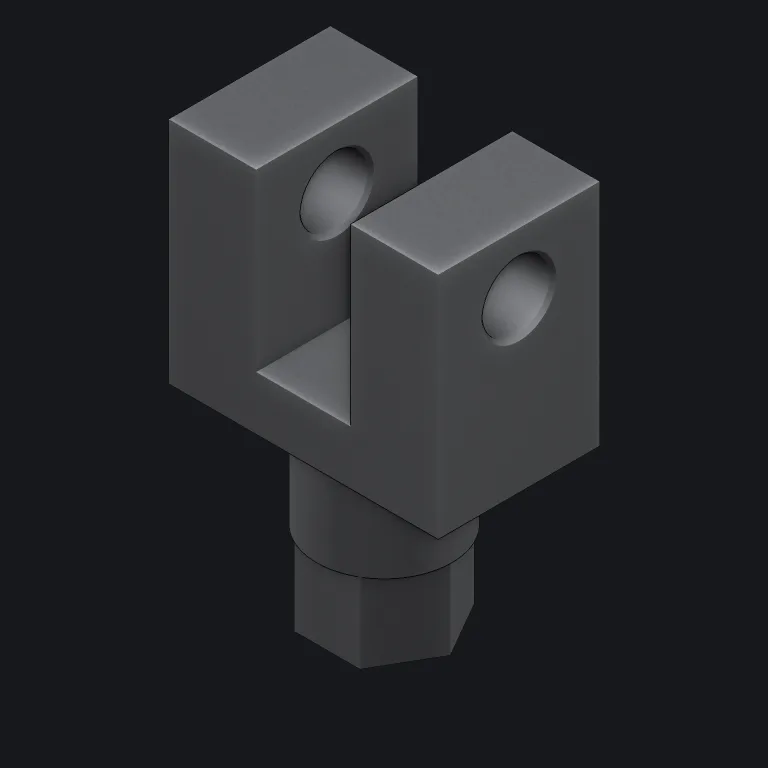 Rod-end clevis