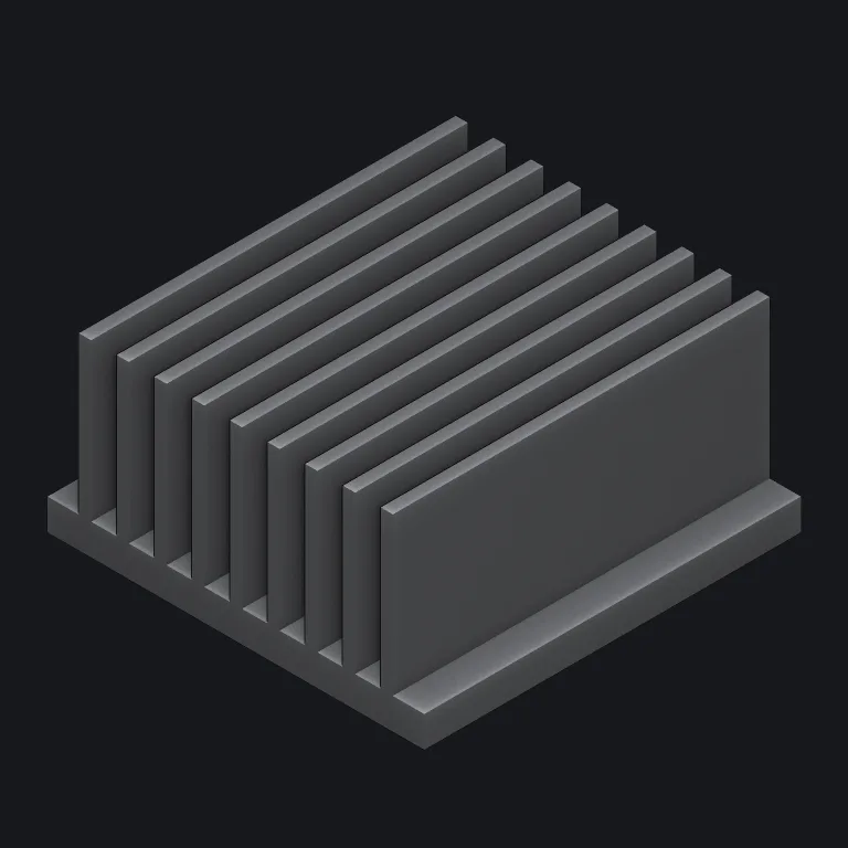 Extruded heat sink