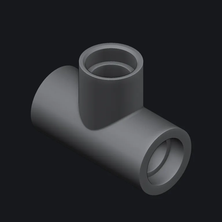 Socket-weld pipe tee